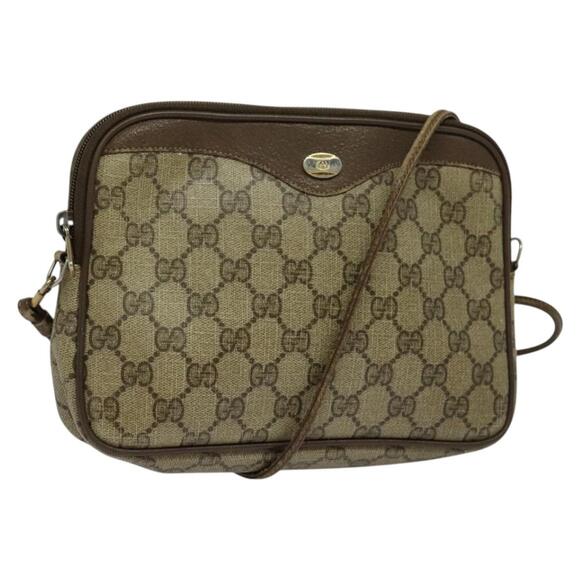 GUCCI GG Supreme Shoulder Bag Pvc Beige 97 02 068 - Picture 1 of 16
